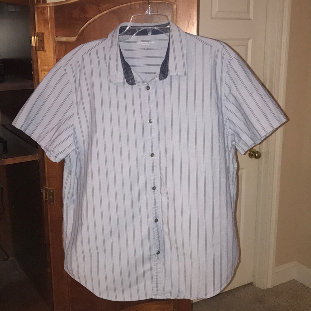 Calvin Klein Striped Button Down